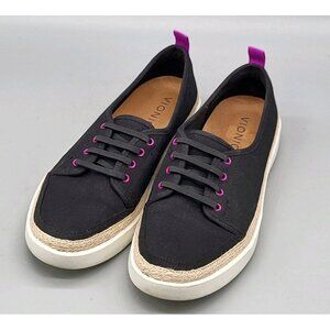 Vionic Black Canvas Jovie Slip On Sneakers Sz 7